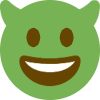 Smiling goblin